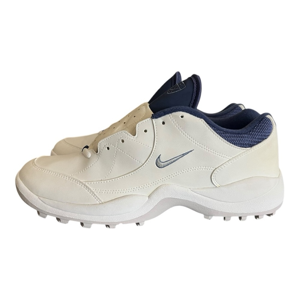 Nike Cream and Blue Athletic golf Shoes